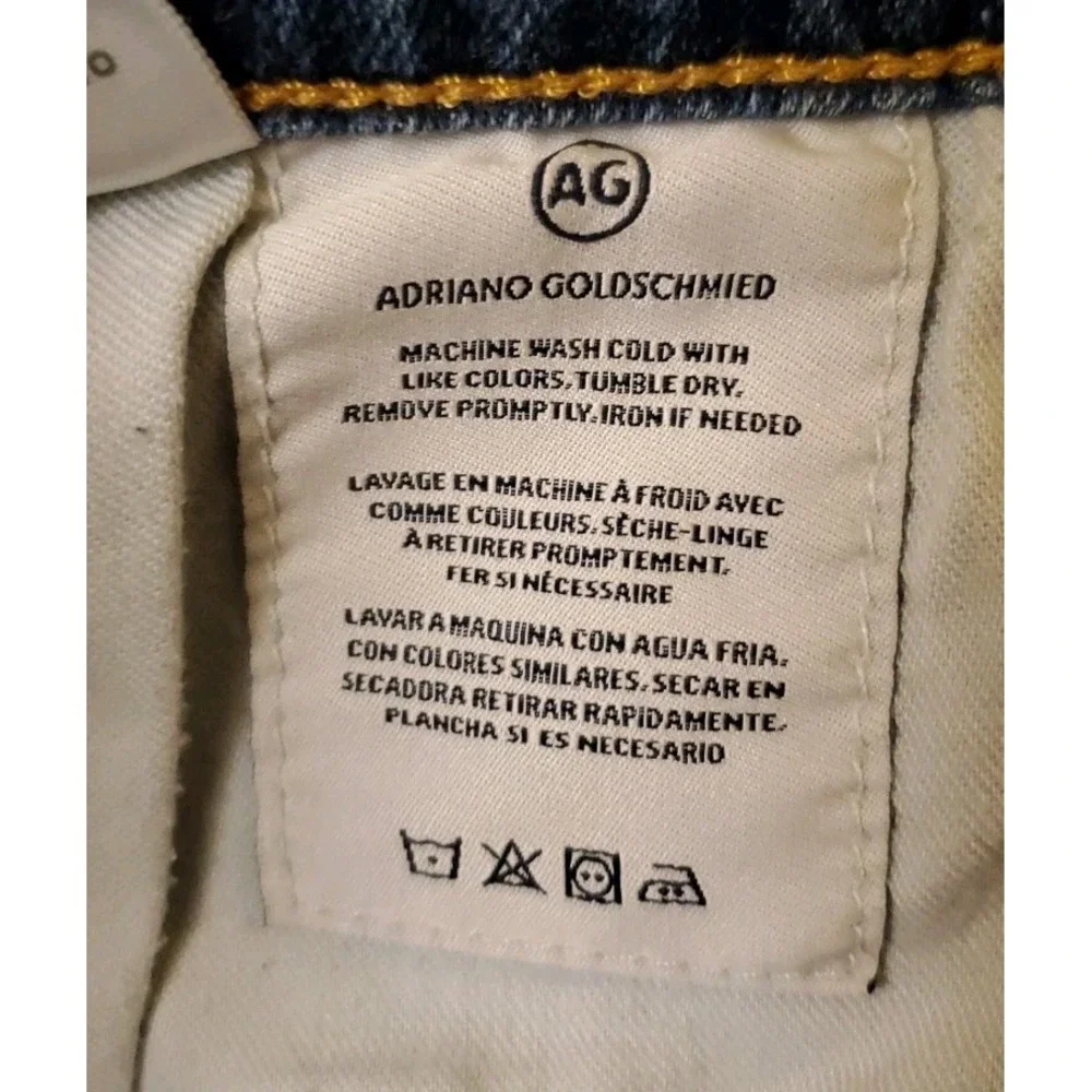 AG Adriano Goldschmied Jeans Womens 29R The‎ Farrah Skinny Ankle Raw Hem Hi-Rise